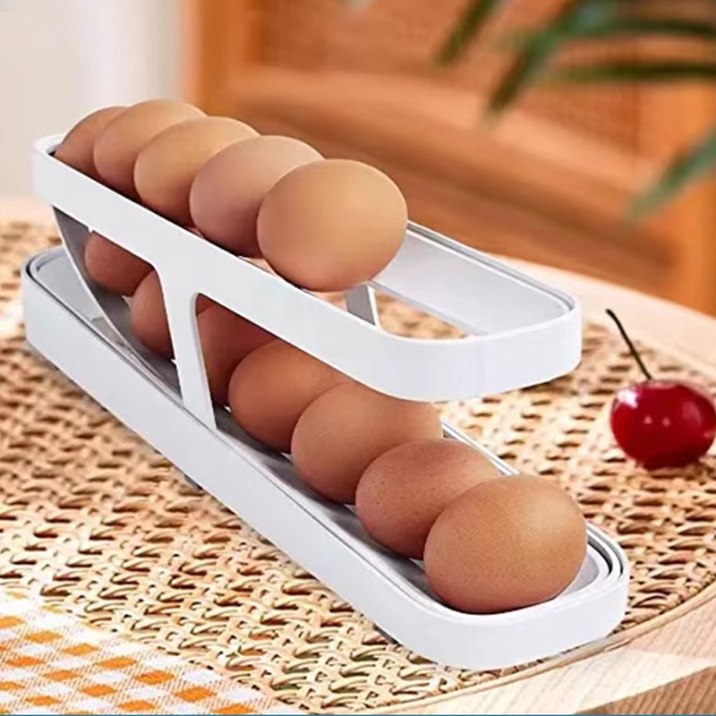 New Automatic Roll-Down Double-layer Egg Dispenser