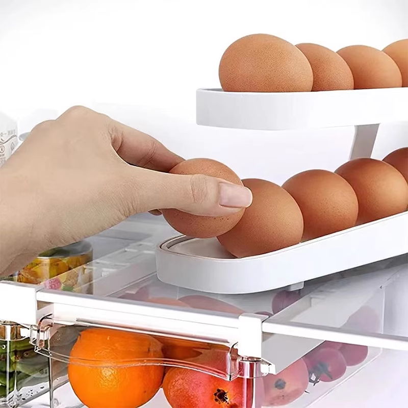 New Automatic Roll-Down Double-layer Egg Dispenser