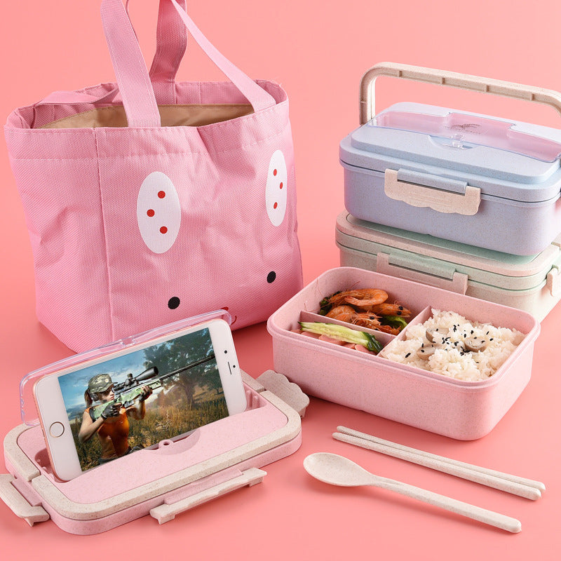 Beautiful Lunch Boxes With Eco-Friendly Wheat Straws