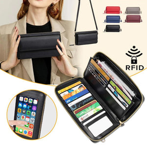 Touch Screen RFID Blocking Cellphone Purse