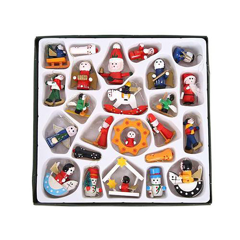 Mini Santa Claus Christmas Pendants Set- 24 Days Blind box