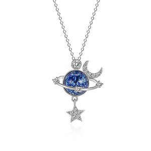 Fantasy Star Moon Clavicle Necklace