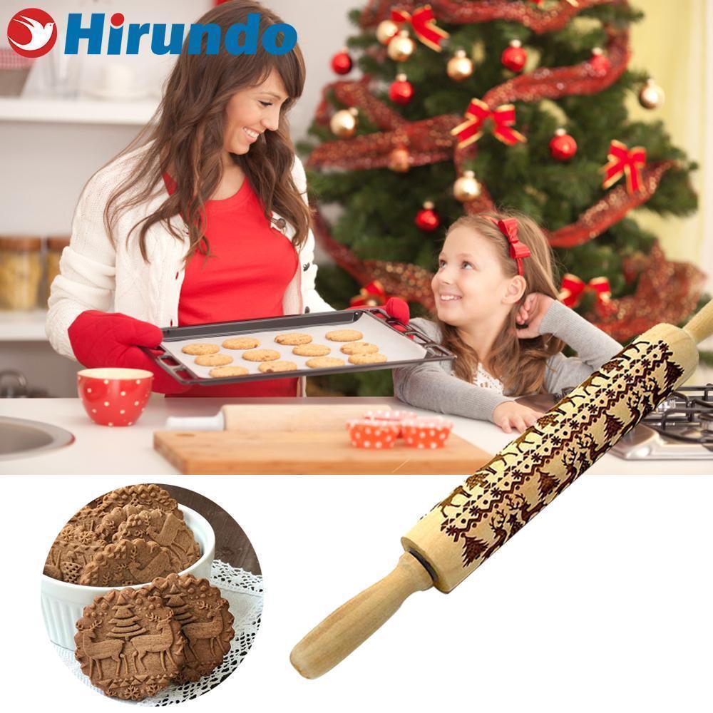 Hirundo Christmas Embossing Rolling Pin