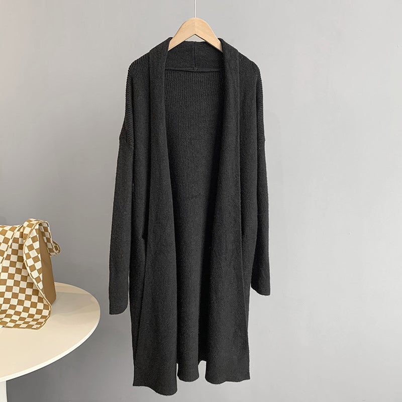 Slouchy Long Pure Wool Cardigan