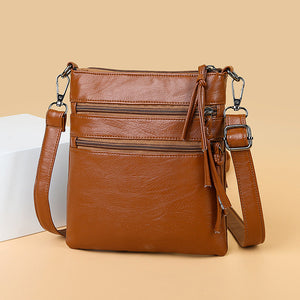 Soft Leather Shoulder Diagonal Bag