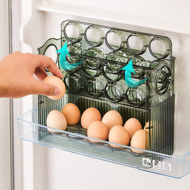 Automatic Flip Egg Storage Box