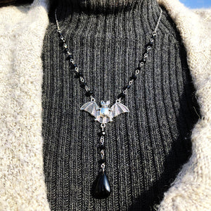 Gothic Bat Pendant Necklace