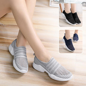 Mesh Sports Casual Slip On Walking Shoes