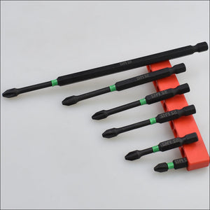 Cross Impact Screwdriver Bits Set (6 Pcs)