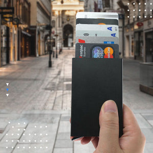 RFID Aluminum automatic card wallet