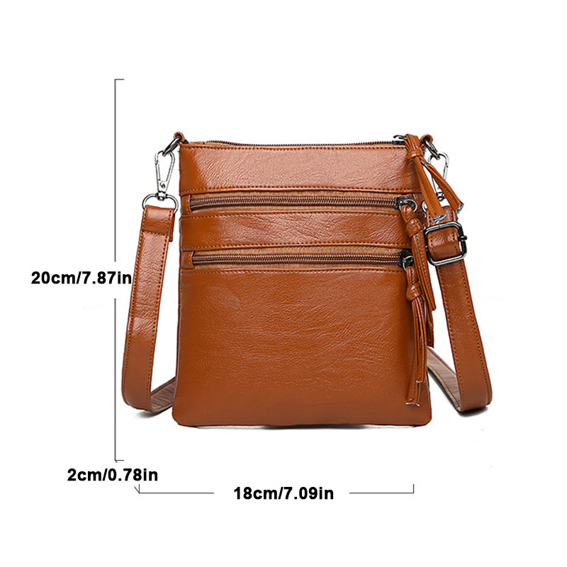 Soft Leather Shoulder Diagonal Bag