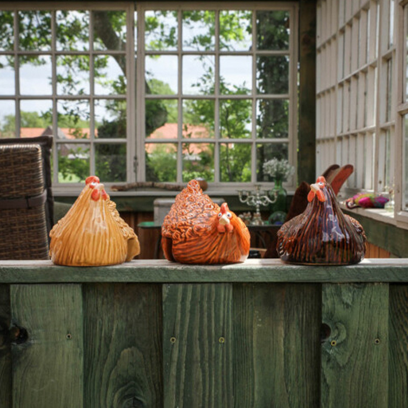 Ladder Hen Ornaments