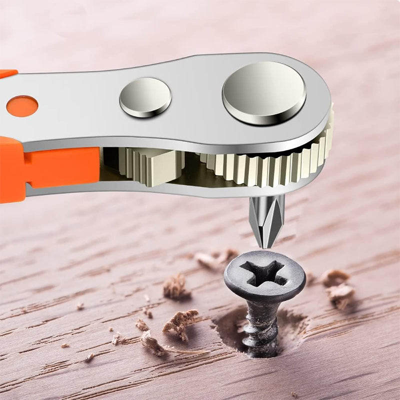 Bidirectional Mini Ratchet Wrench