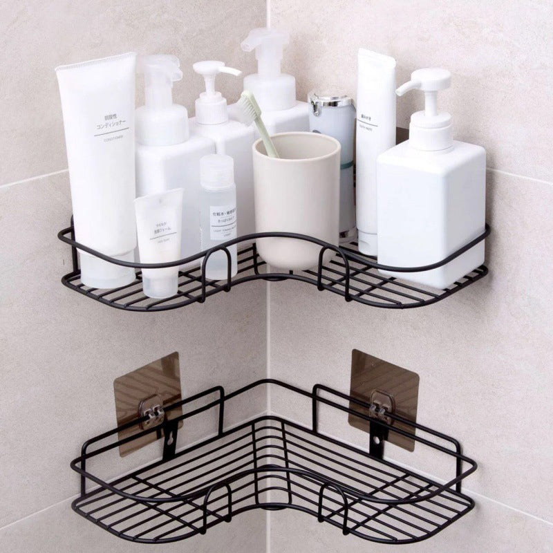 Drill Free Shelf- Adhesive Metal Corner Storage Rack