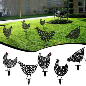 Simulated Chicken Ornament for Yard