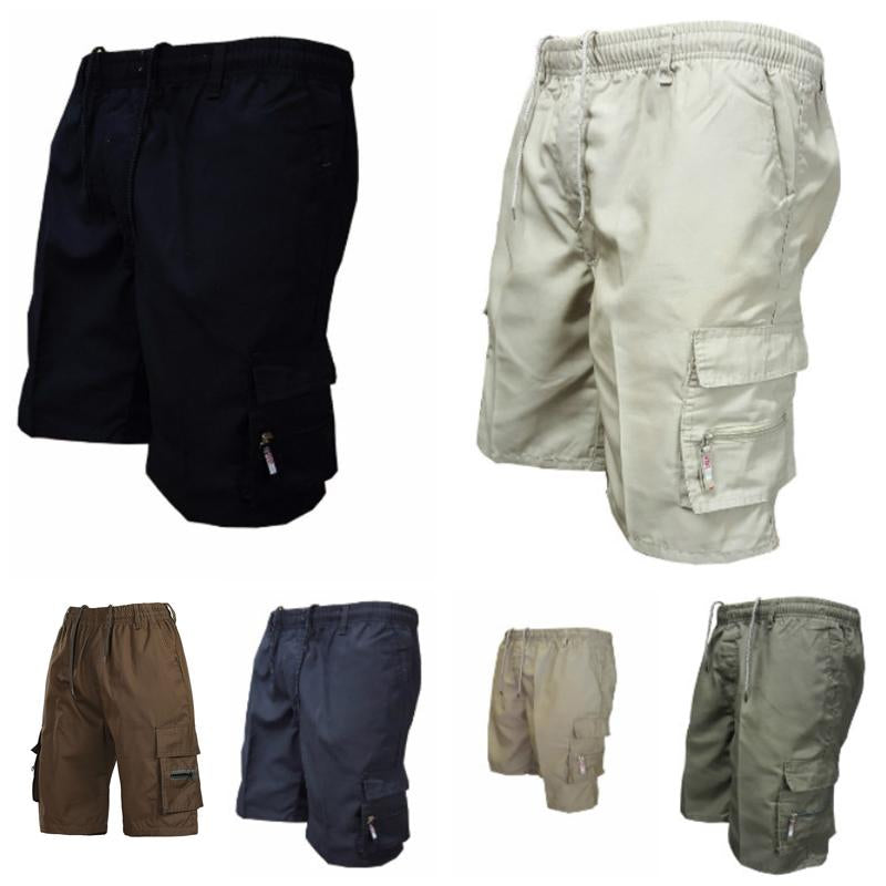 Men's casual elastic waist shorts