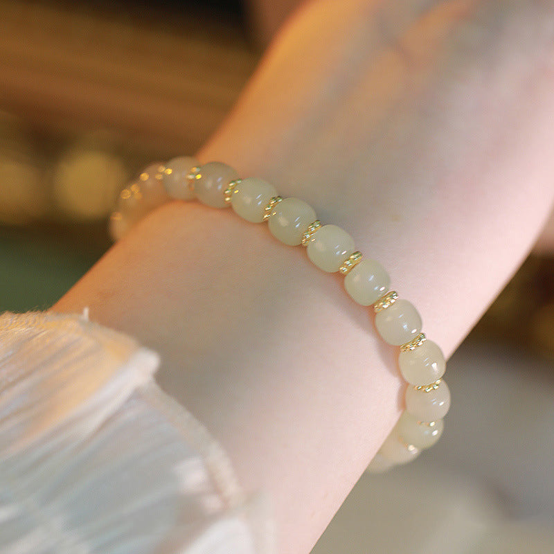 New Hetian Jade Bell Bracelet