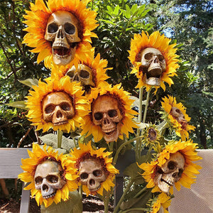 DIY Sunflower Skeletons Decor