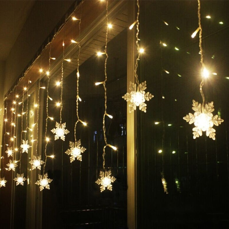 LED Snowflake Curtain Light