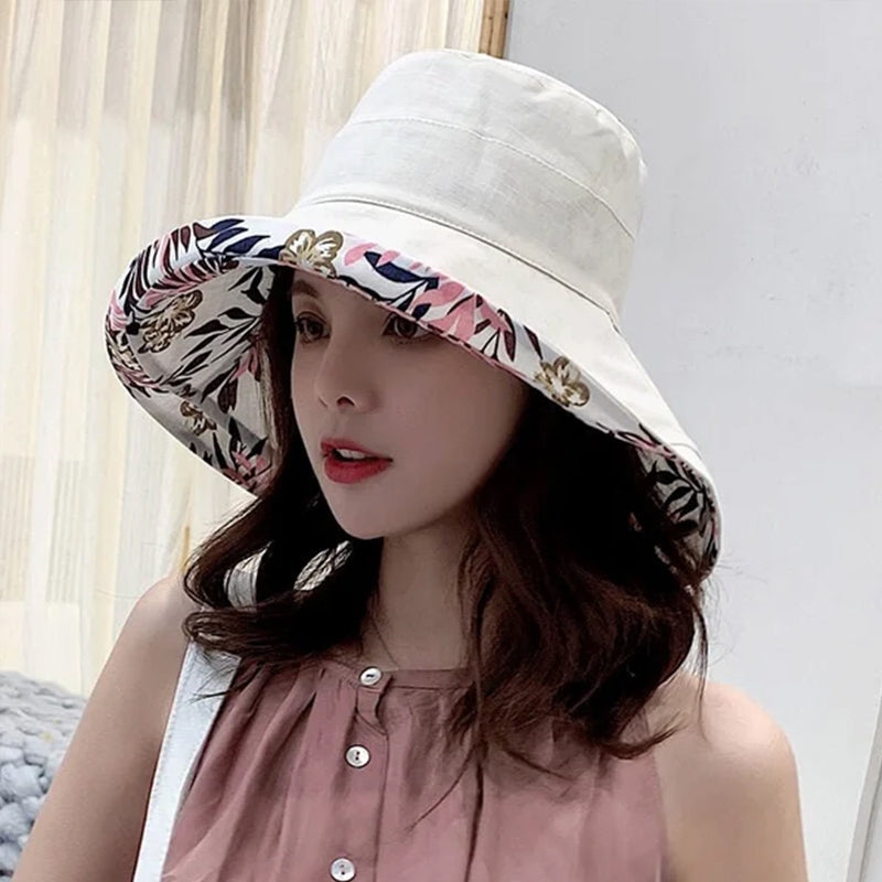 Wide Brim Cotton Summer Hat