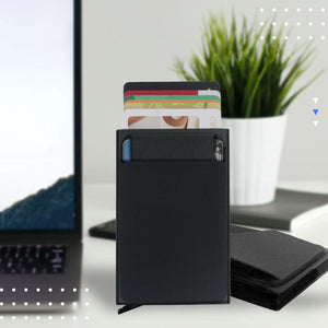 RFID Aluminum automatic card wallet