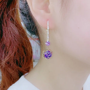 Hollow Rose Earrings