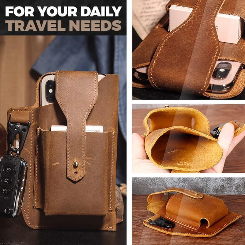 Retro Belt Waist Men's Bag