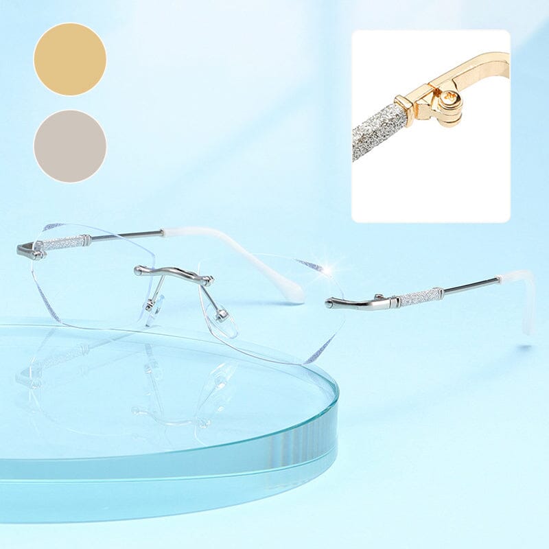 Fashionable Anti-blue Light Rimless Reading Glasses