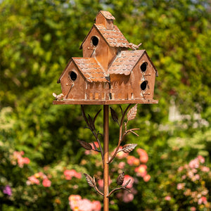 Birdhouse Garden Stakes