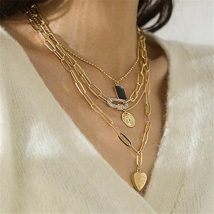 Women's Trombone Necklaces Set