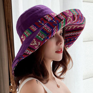 Wide Brim Cotton Summer Hat