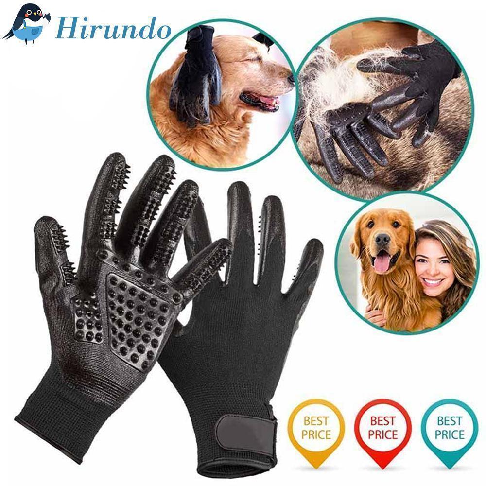 Pet Grooming Gloves For Cats, Dogs & Horses - ( 1 pair )