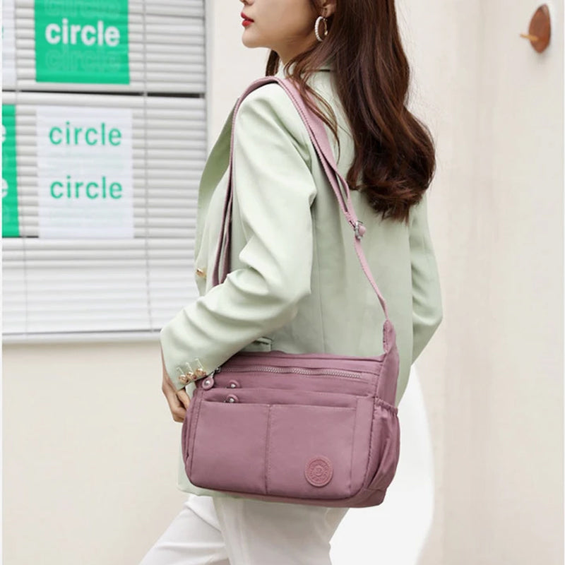 Multi-Pocket Large Capacity Waterproof Casual Shoulder Bag