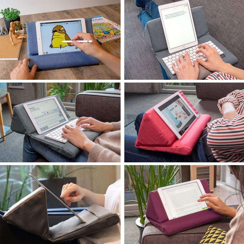 Multi-Angle Soft Pillow Lap Stand for iPads (Upgrade Version)