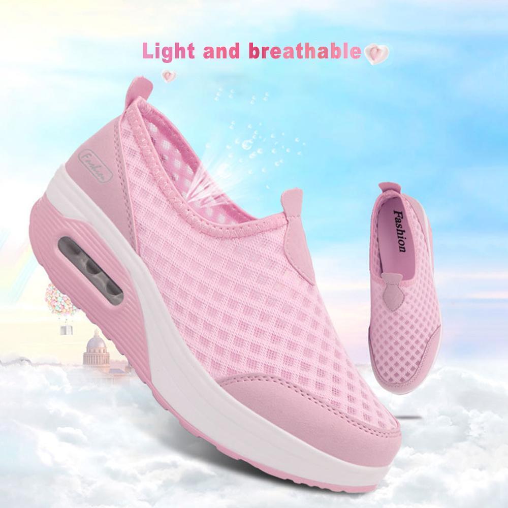 Women's Mesh Stitching Air Cushion Shaking Sneakers