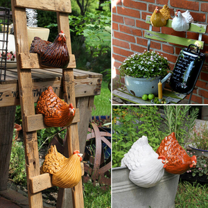 Ladder Hen Ornaments