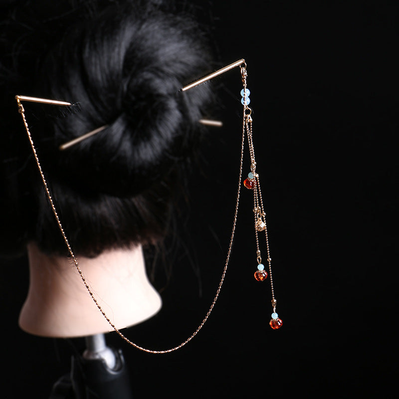 Elegant Tassel Double Hairpin