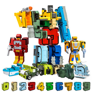 Number Learning Deformation Robot