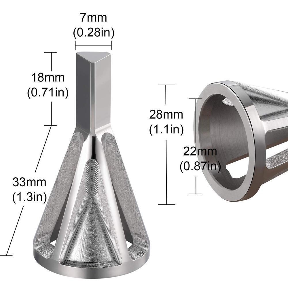 Deburring External Chamfer Tool for Drill Bit(2 PACK)