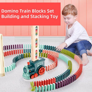 Domino Train Blocks Set Building and Stacking Toy For Kids