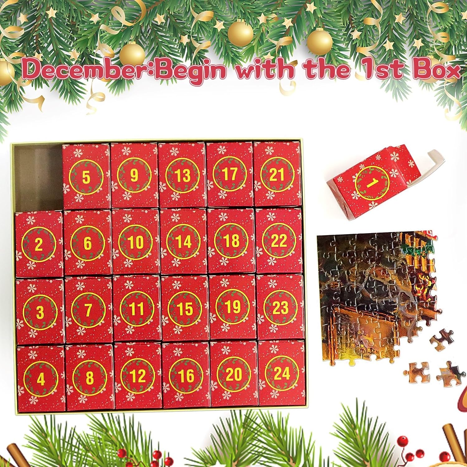 🧩🧩Advent Calendar 2023 Christmas Jigsaw Puzzles