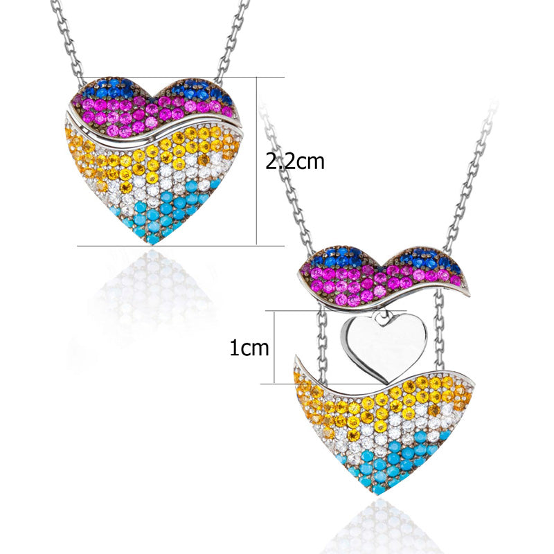 Womens Heart Necklace