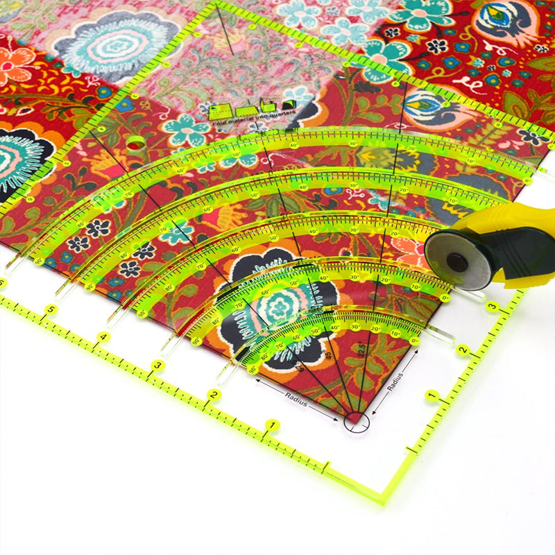 Arcs & Fans Quilt Circle Cutter Ruler