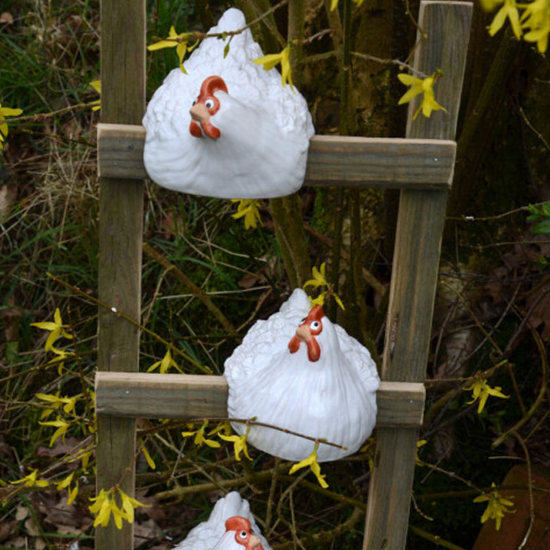 Ladder Hen Ornaments