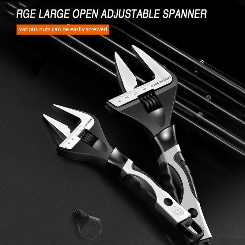 Large opening multifunctional wrench