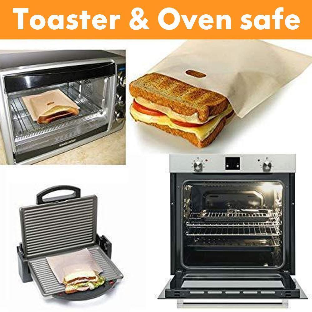 🍞Reusable Non Stick Toaster Bags 5 Pcak