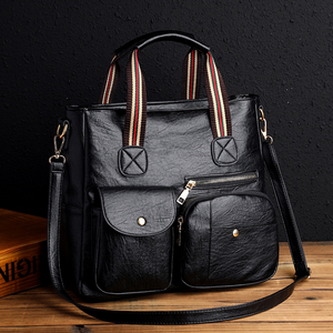 Multi-pocket fashion PU travel bag