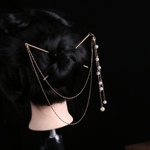 Elegant Tassel Double Hairpin