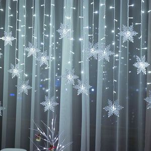 LED Snowflake Curtain Light