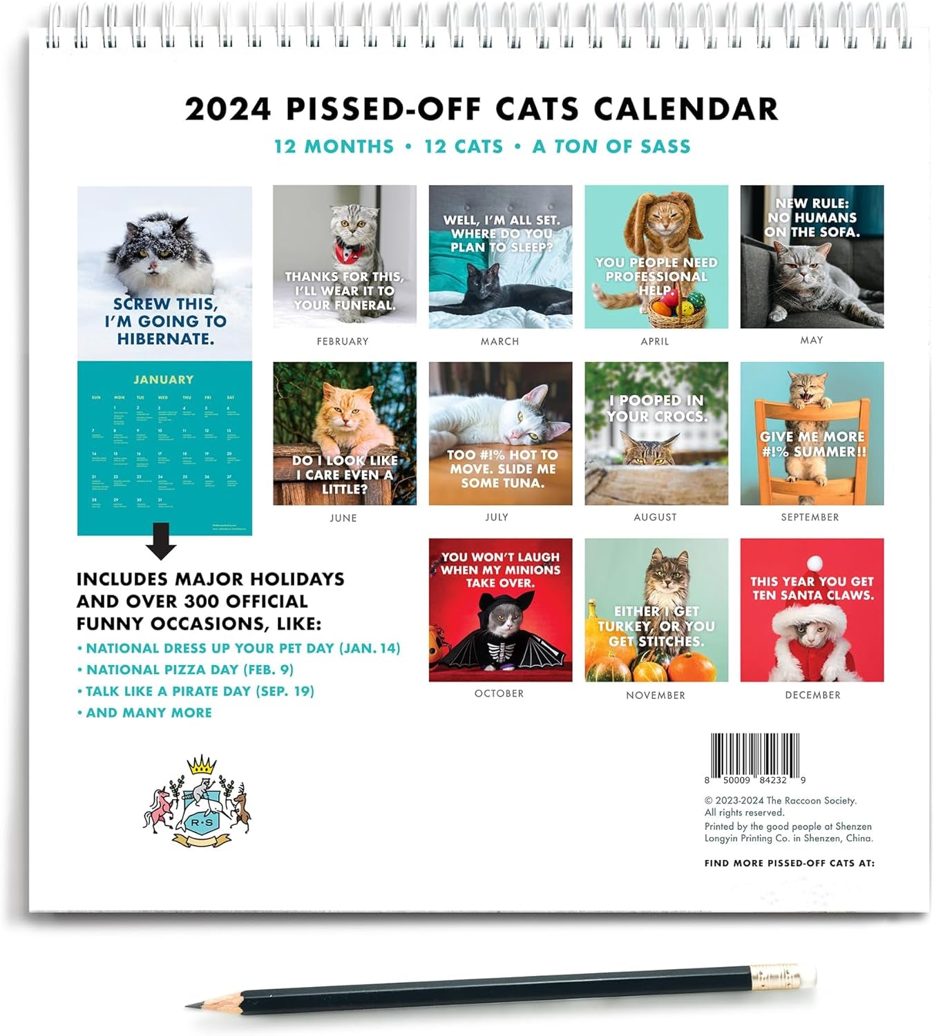 Calendar Cats 2025